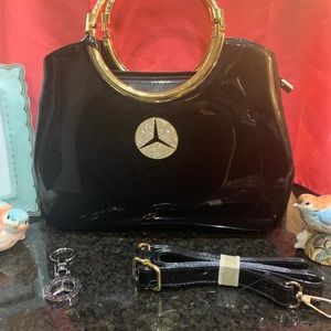 NWOT Mercedes Benz purse FREE Mercedes key chain